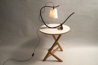 Bent Table Lamp in Ebonized Oak