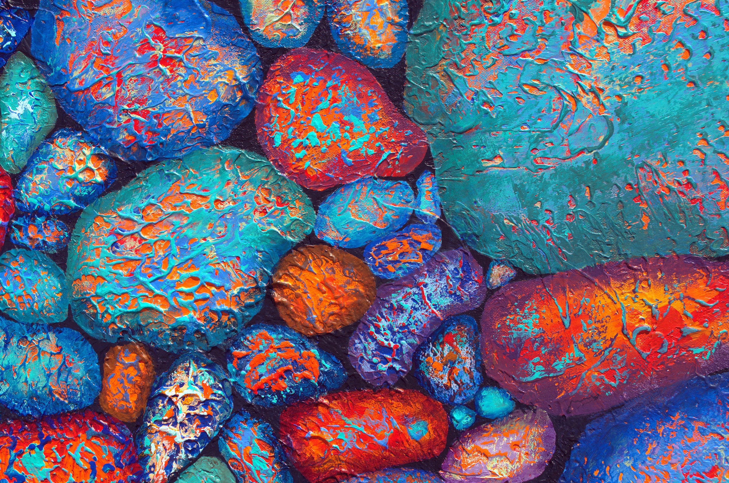 A Few Red Fancy Rocks Detail