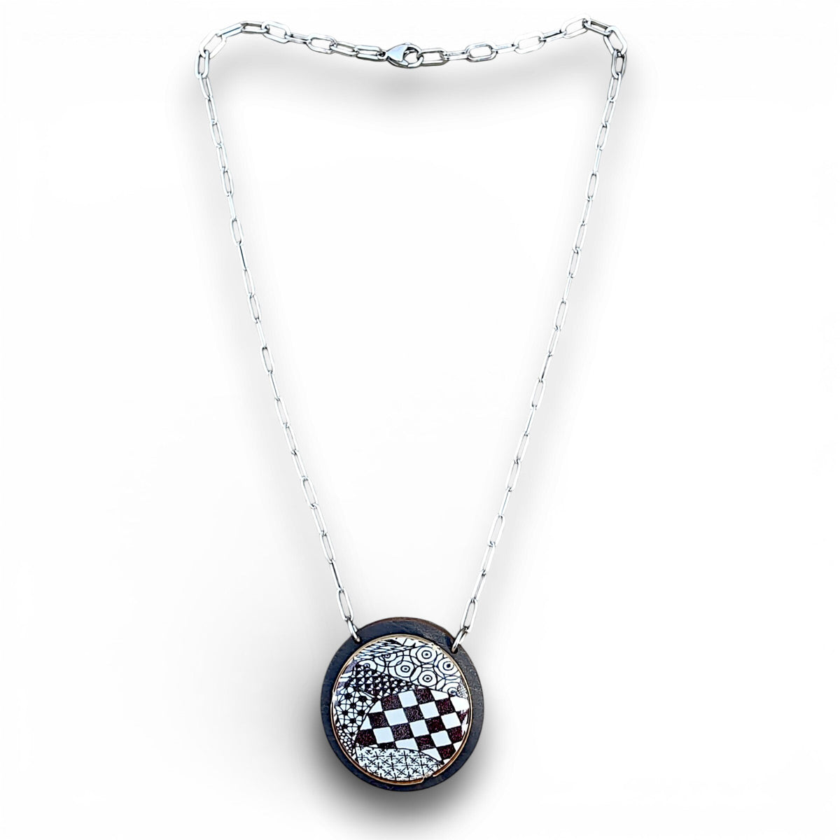 Monochrome Mosaic Necklace