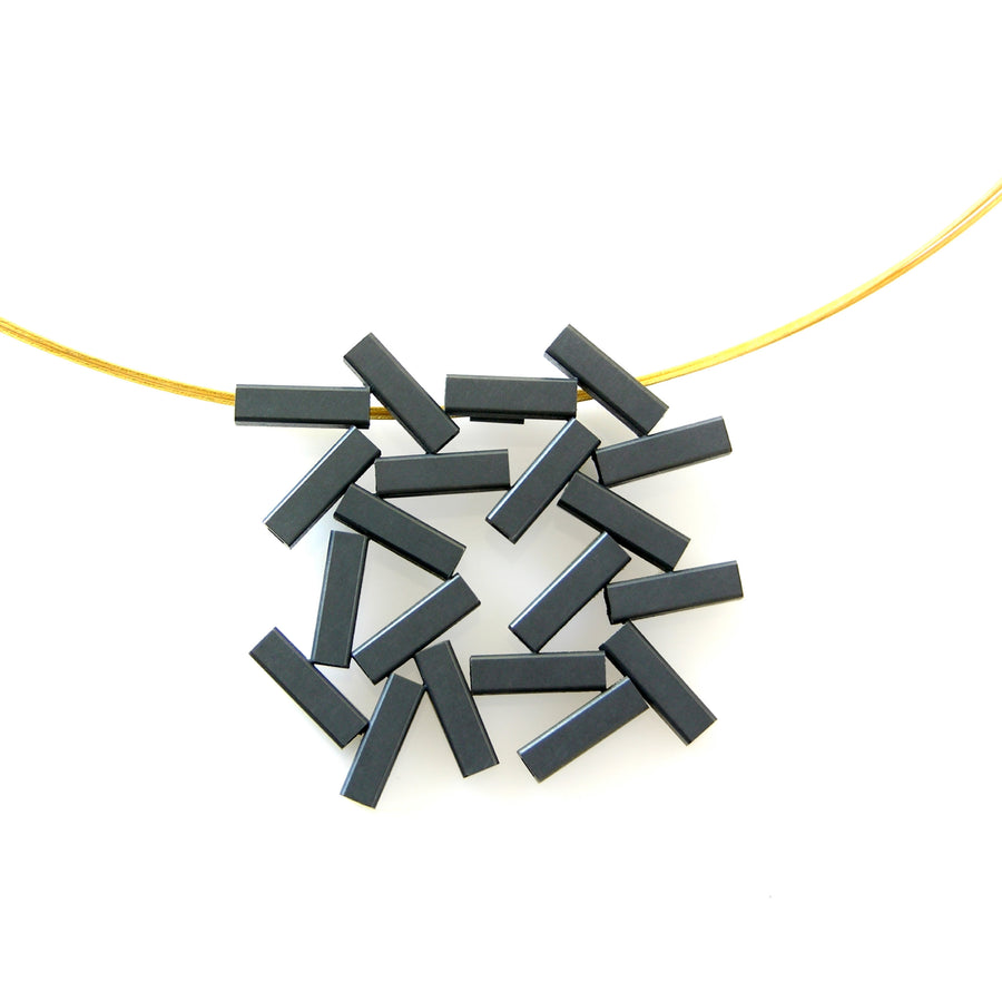 Oxidized Tube Pendant