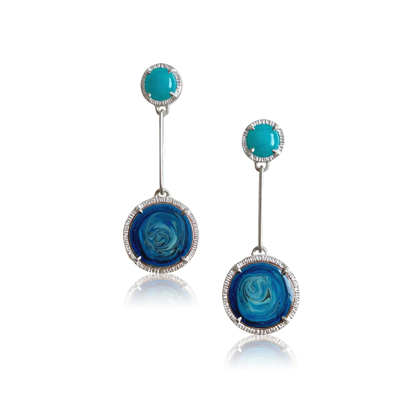 Sea and Swirl Earrings