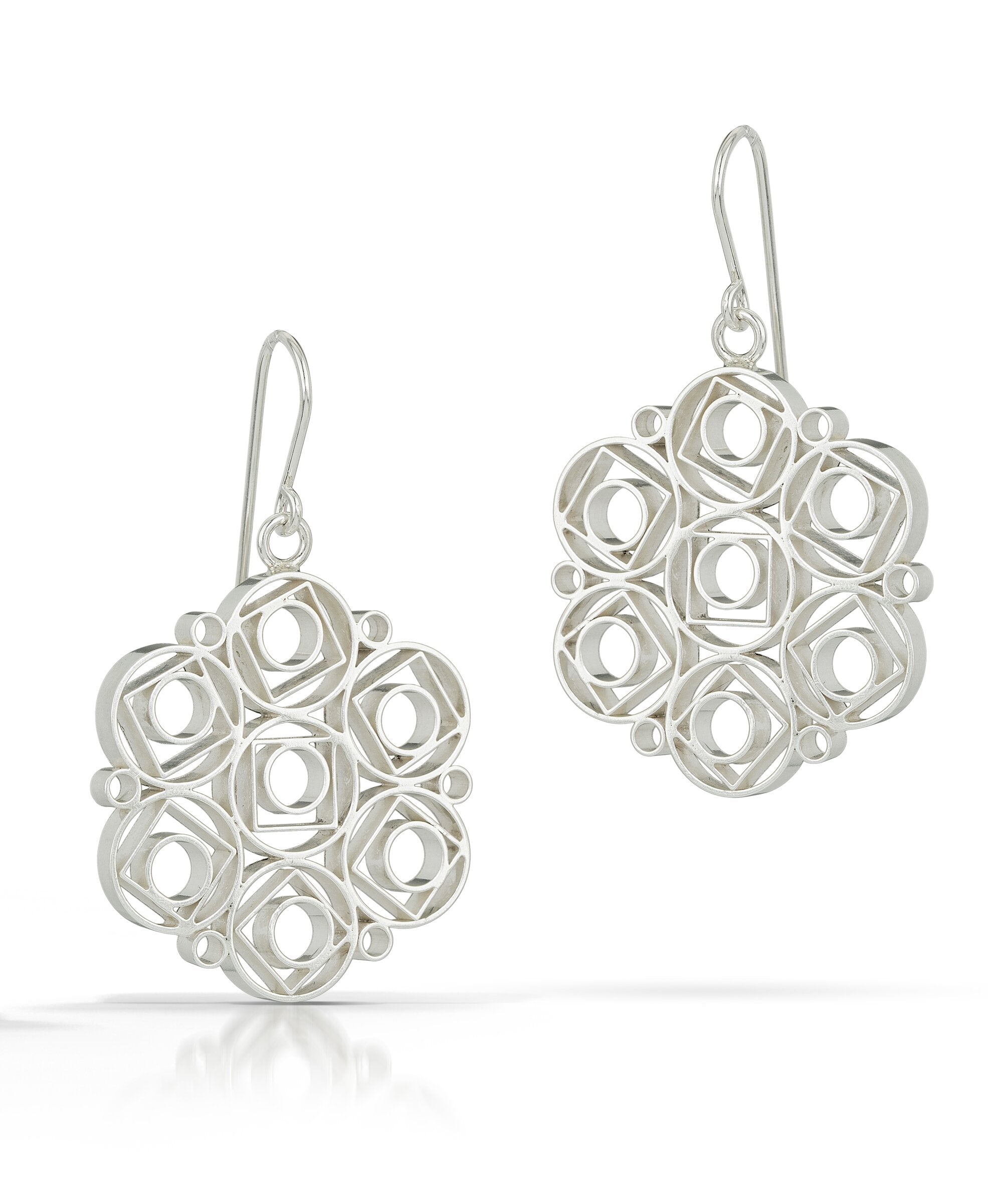 Fizzy Earrings With Squares | Photo by Cole Rodger