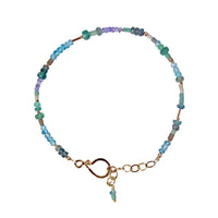 Emerald, Tanzanite, Turquoise Bracelet