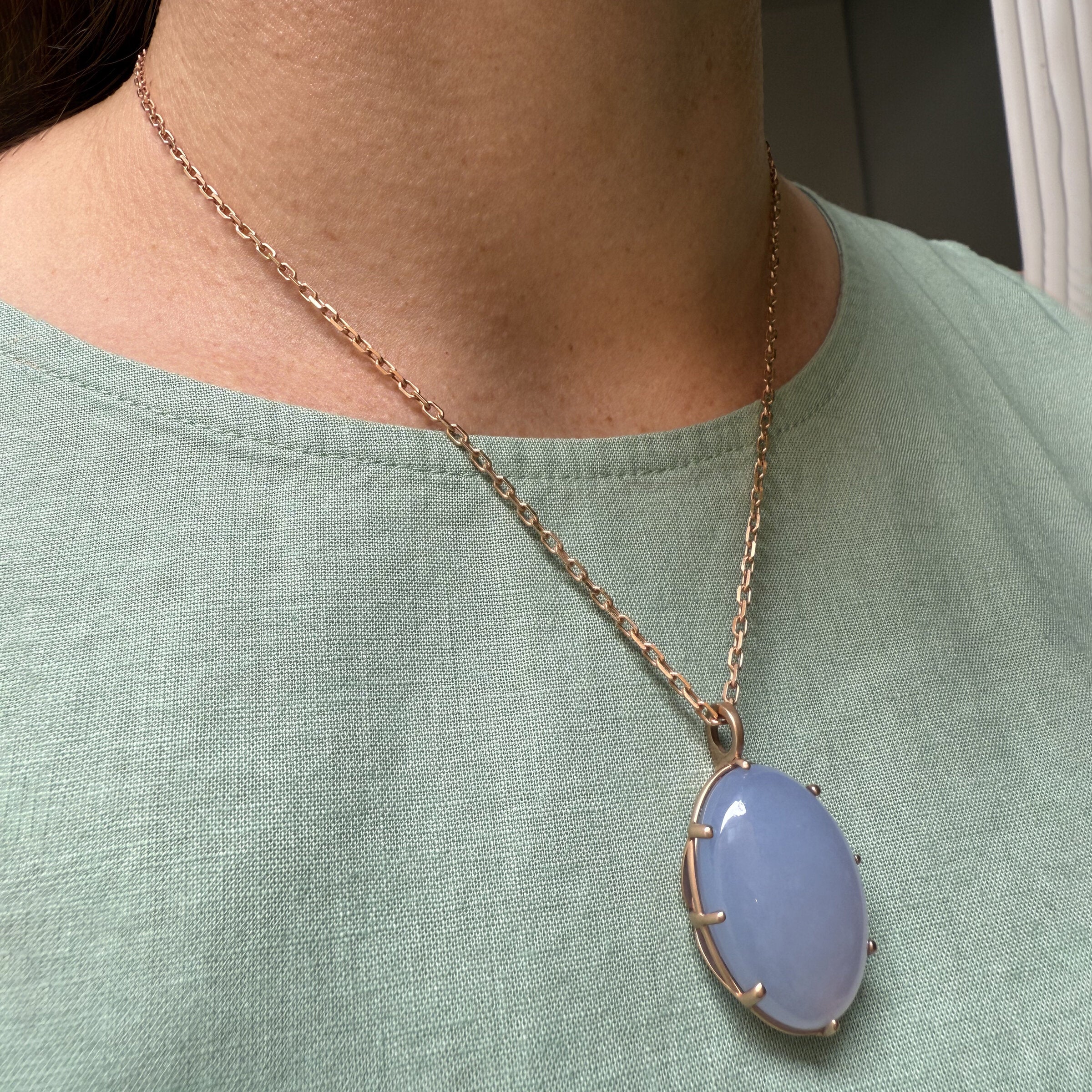 Chalcedony Jungle Pendant