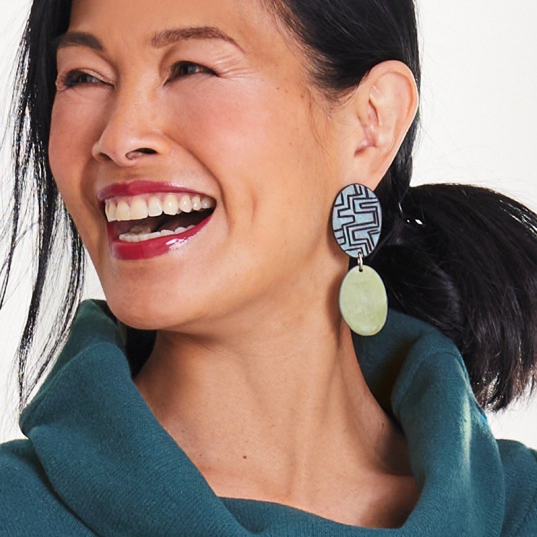 Carved Echo Earring