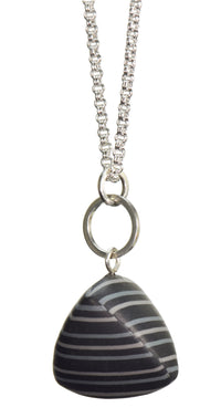 Black with gray stripes