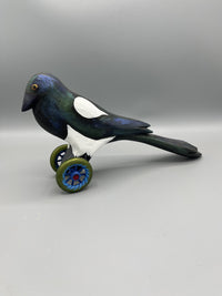 Magpie With Fancy Wheels