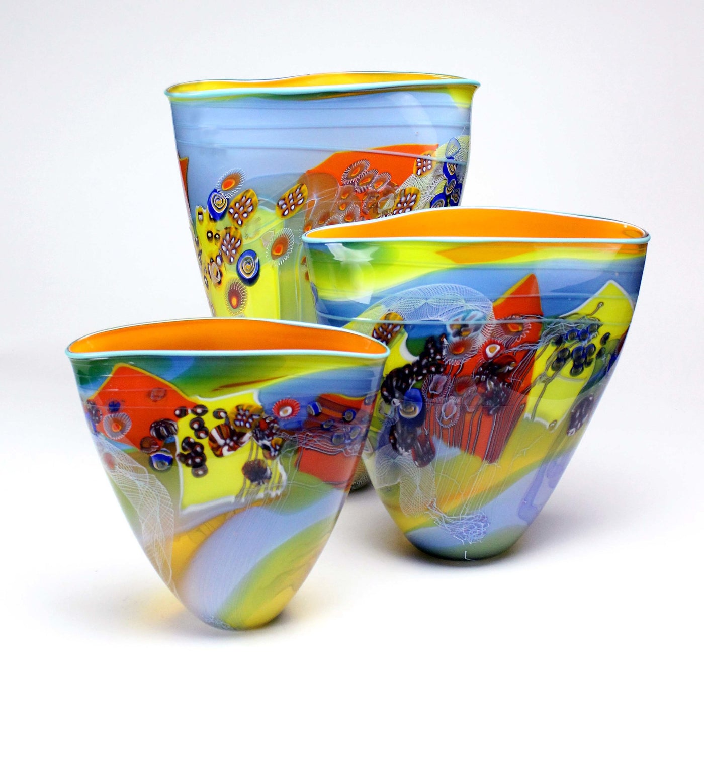 Summer Sky Colorfield Vessel