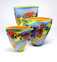 Summer Sky Colorfield Vessel