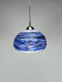 Alabaster Pendant Light in Blue