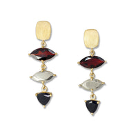 Gemstone & Gold Earrings