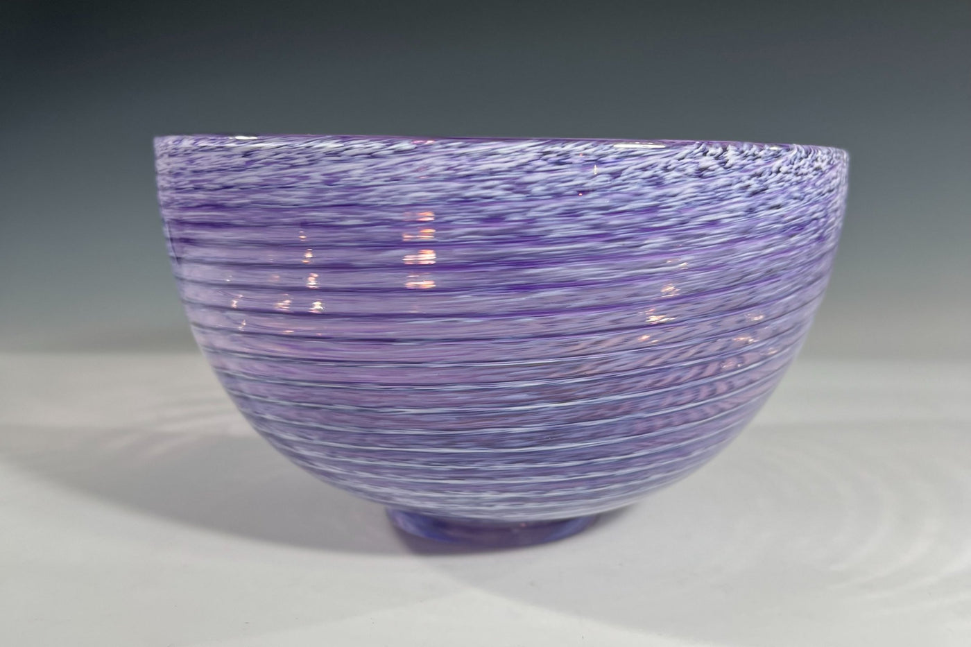 Purple Spiral Bowl