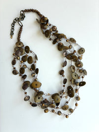Bronze Greek Ceramic Necklace