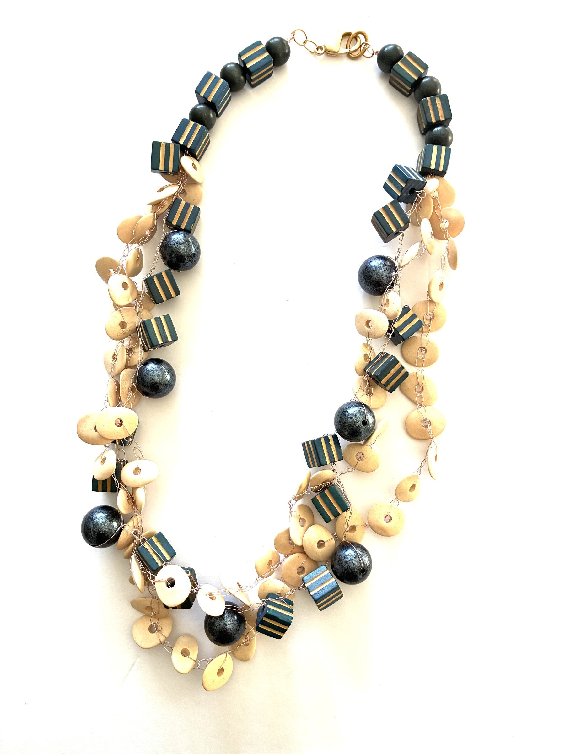 Steely Blue Necklace