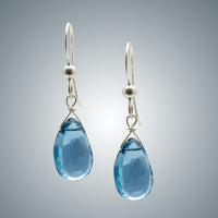 London Blue Topaz & Silver Earrings II