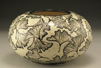 Large Round Ginkgo Vase