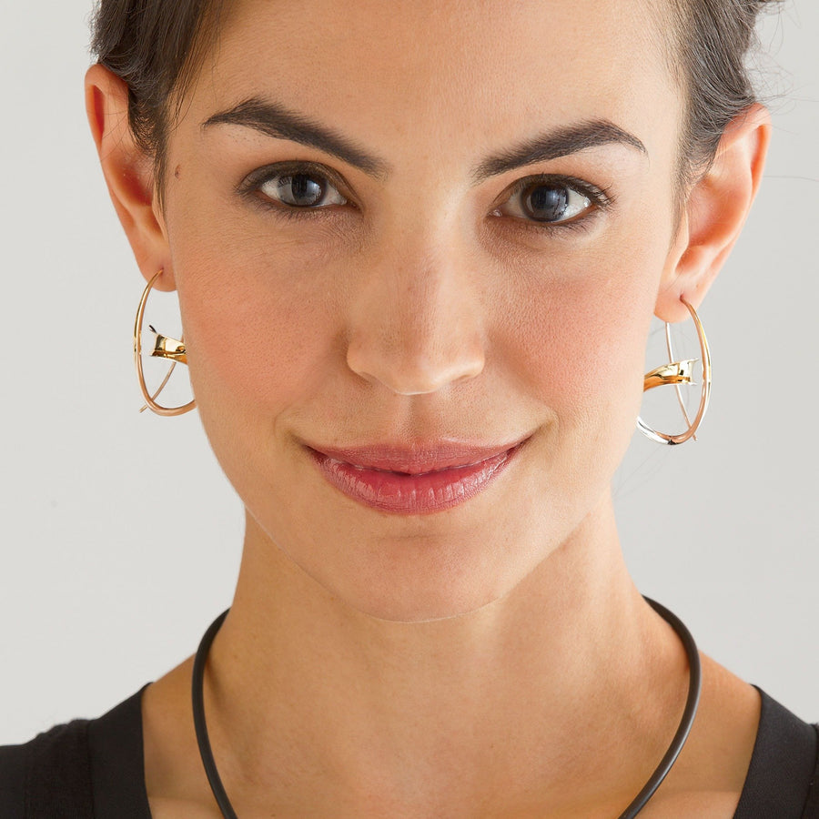 Drop & Cross Earrings