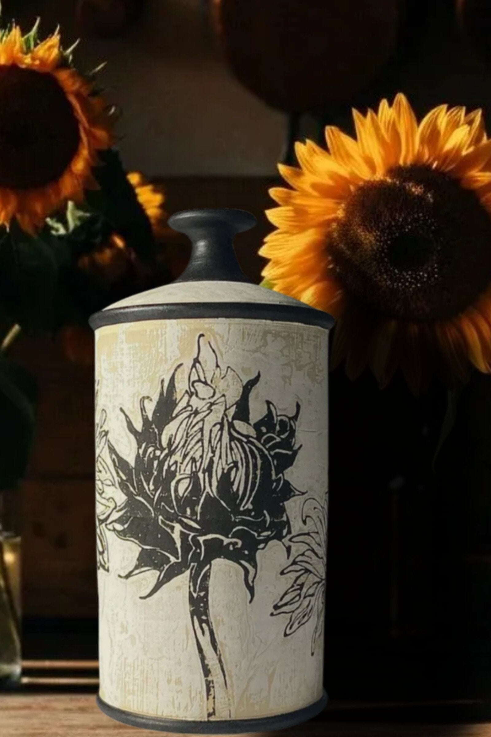 Sunflower Jar