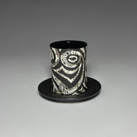 Zebra Swirl Demitasse Set