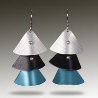 Silver, Black & Aqua