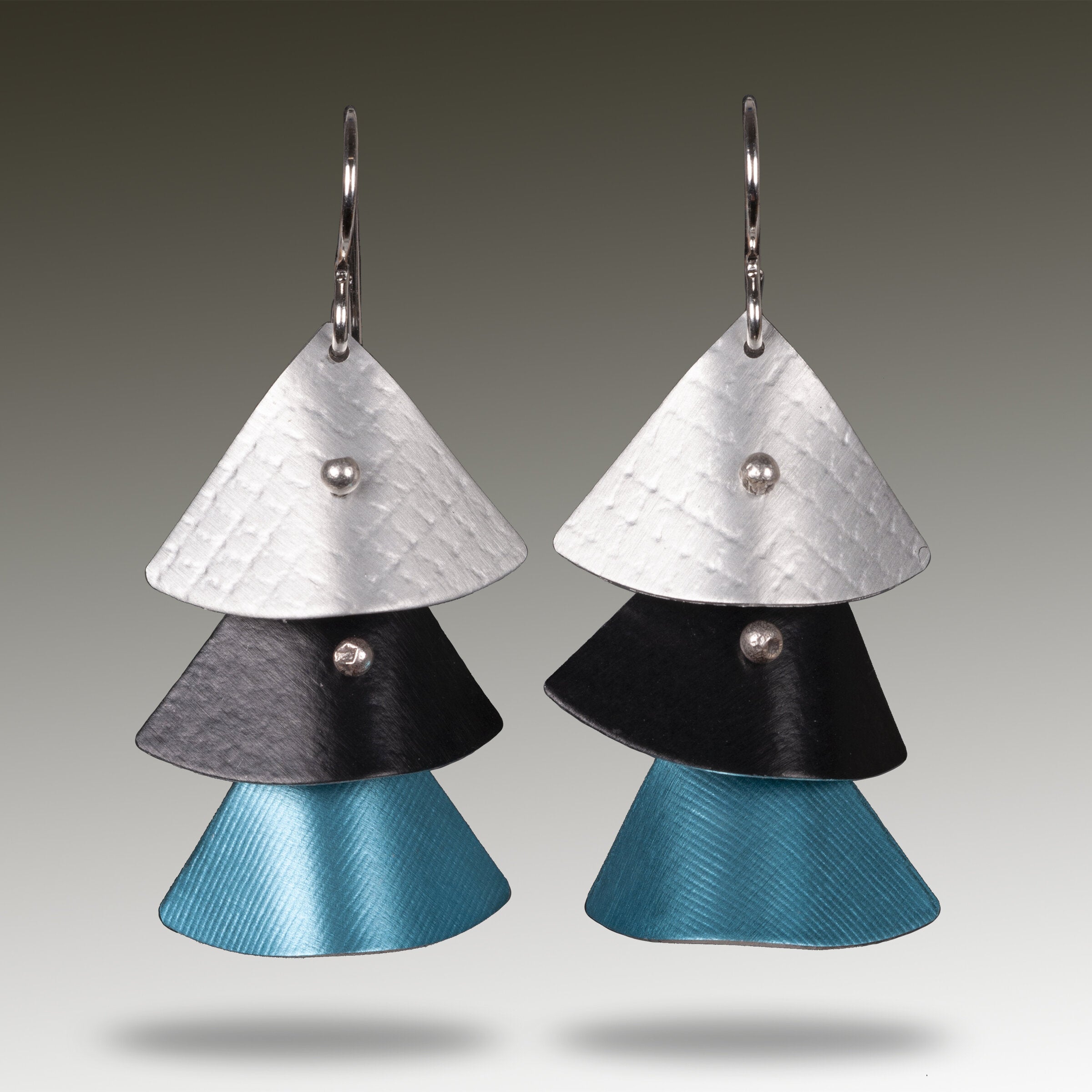 Silver, Black & Aqua