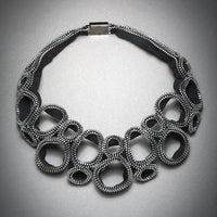 Figure Eight Zipper Necklace