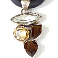 Gemstones and Rubber Necklace #2