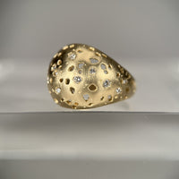 Shadow dome ring, 3/4 view