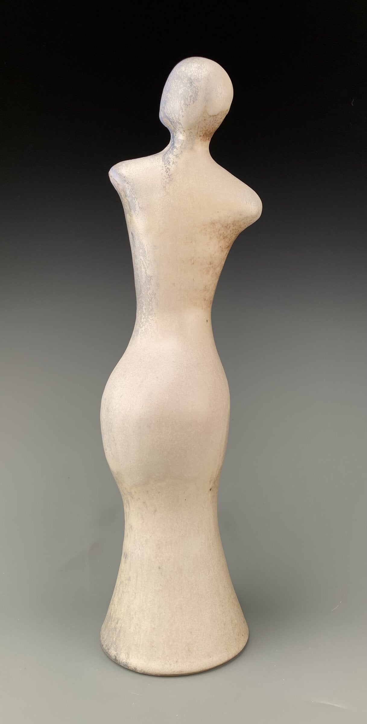 Woodfired Figure Gazing Upward