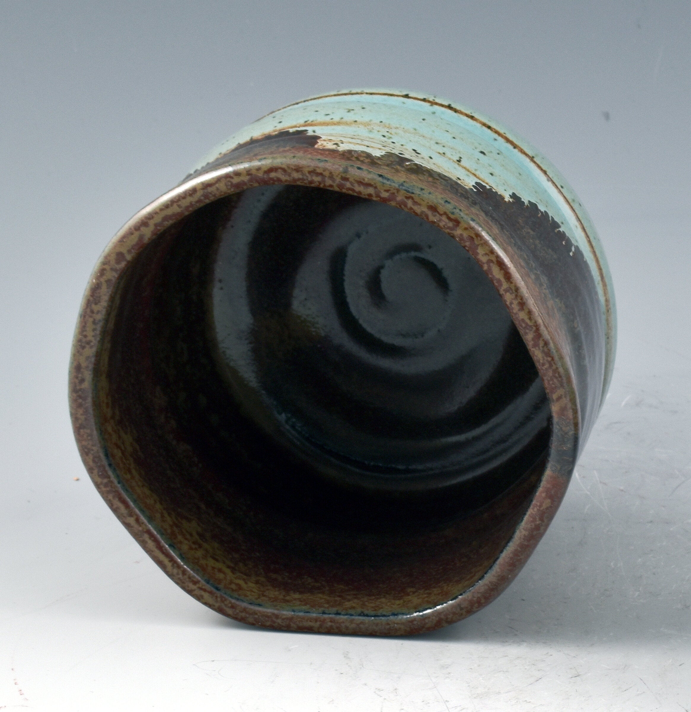 Celadon and Brown Stoneware Cup II