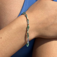 Emerald, Tanzanite, Turquoise Bracelet