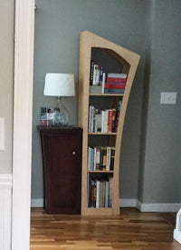 redwood stain & natural birch