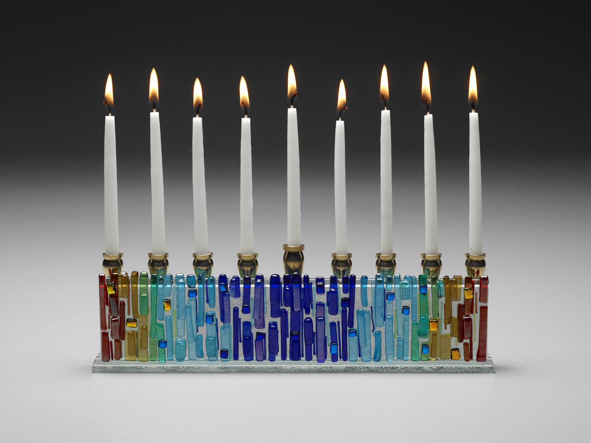 Jerusalem Rainbow Menorah