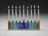 Jerusalem Rainbow Menorah