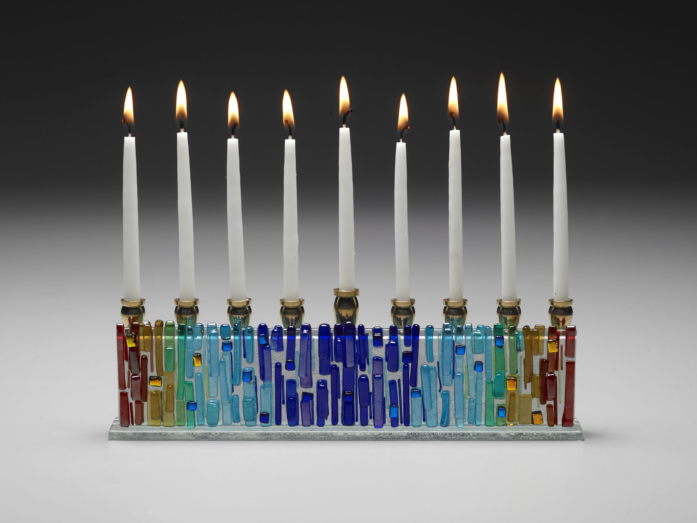 Jerusalem Rainbow Menorah