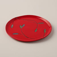 Cherry Leaf Dessert Plate Set