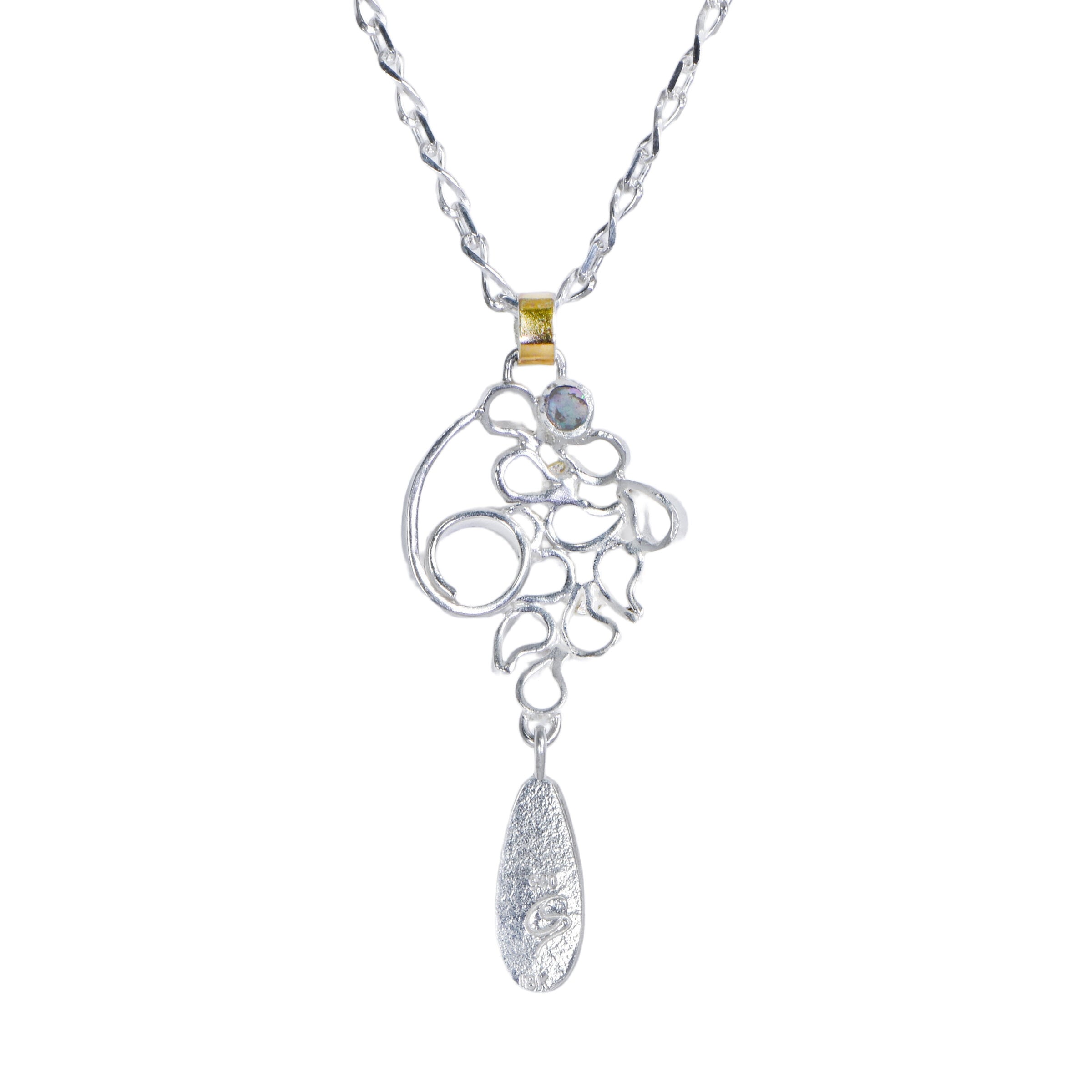 Opal Swirling Chrysoprase Pendant