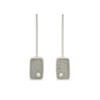 sterling silver and gray concrete