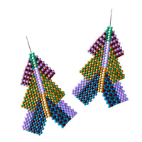 Crayon Box Chevron Earrings