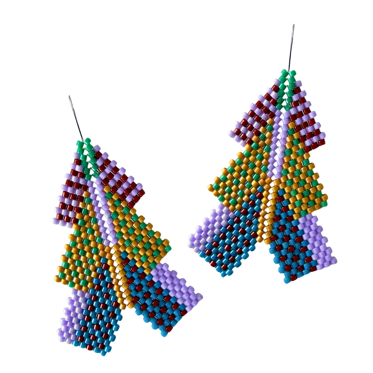Crayon Box Chevron Earrings