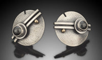 Double Bar and Cabochon Studs