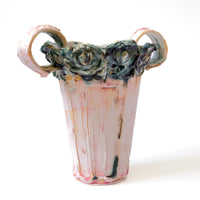 Green and Pink Romantic Vase