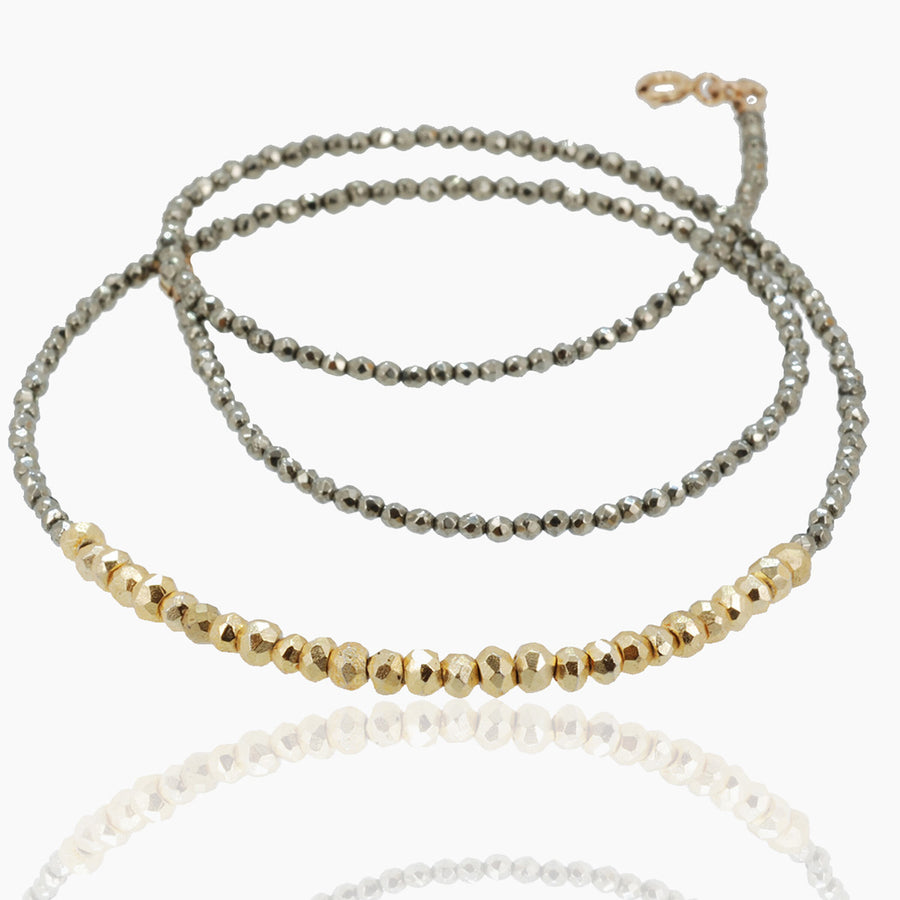 Pyrite Wrap Bracelet