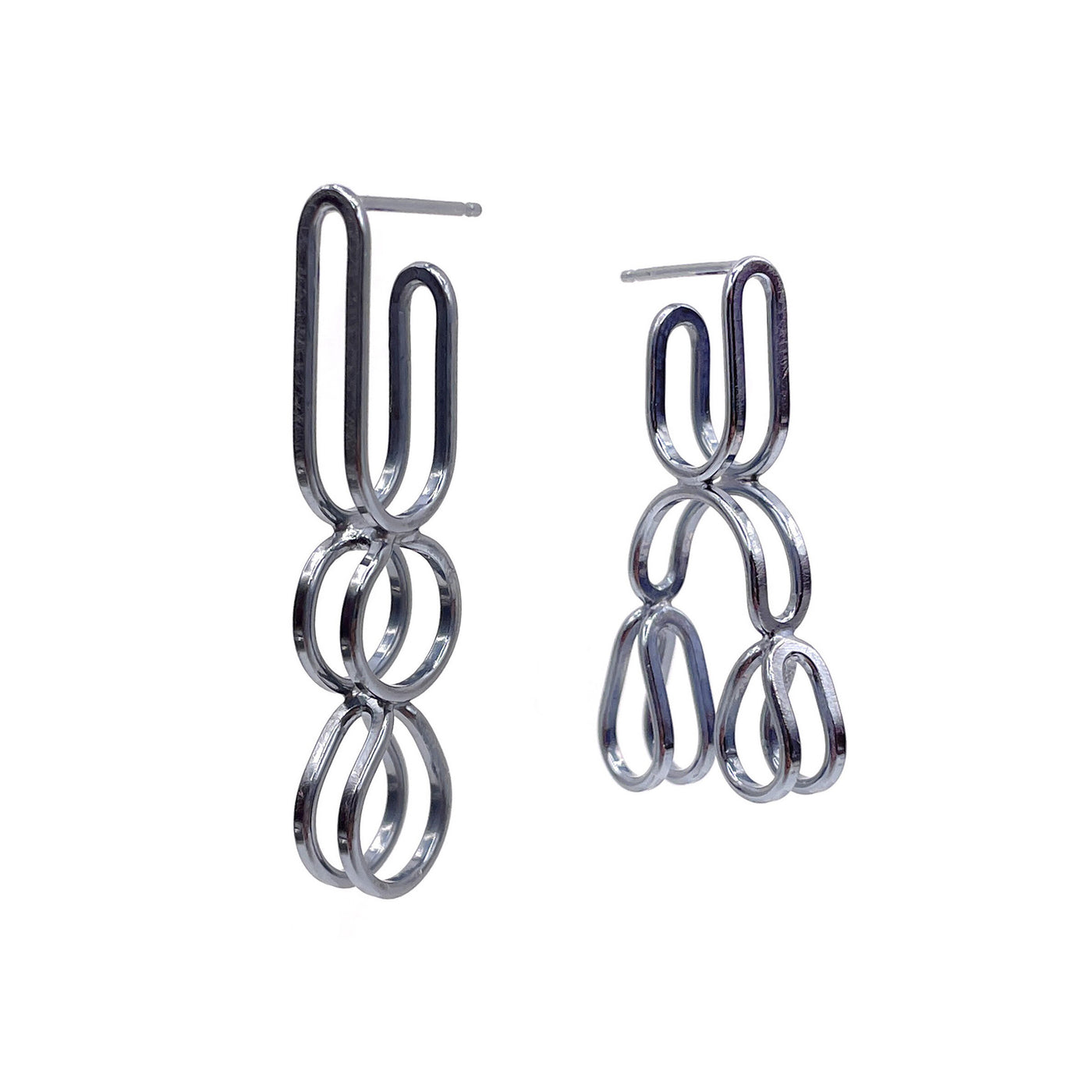 Mix Shape Hoop Earrings