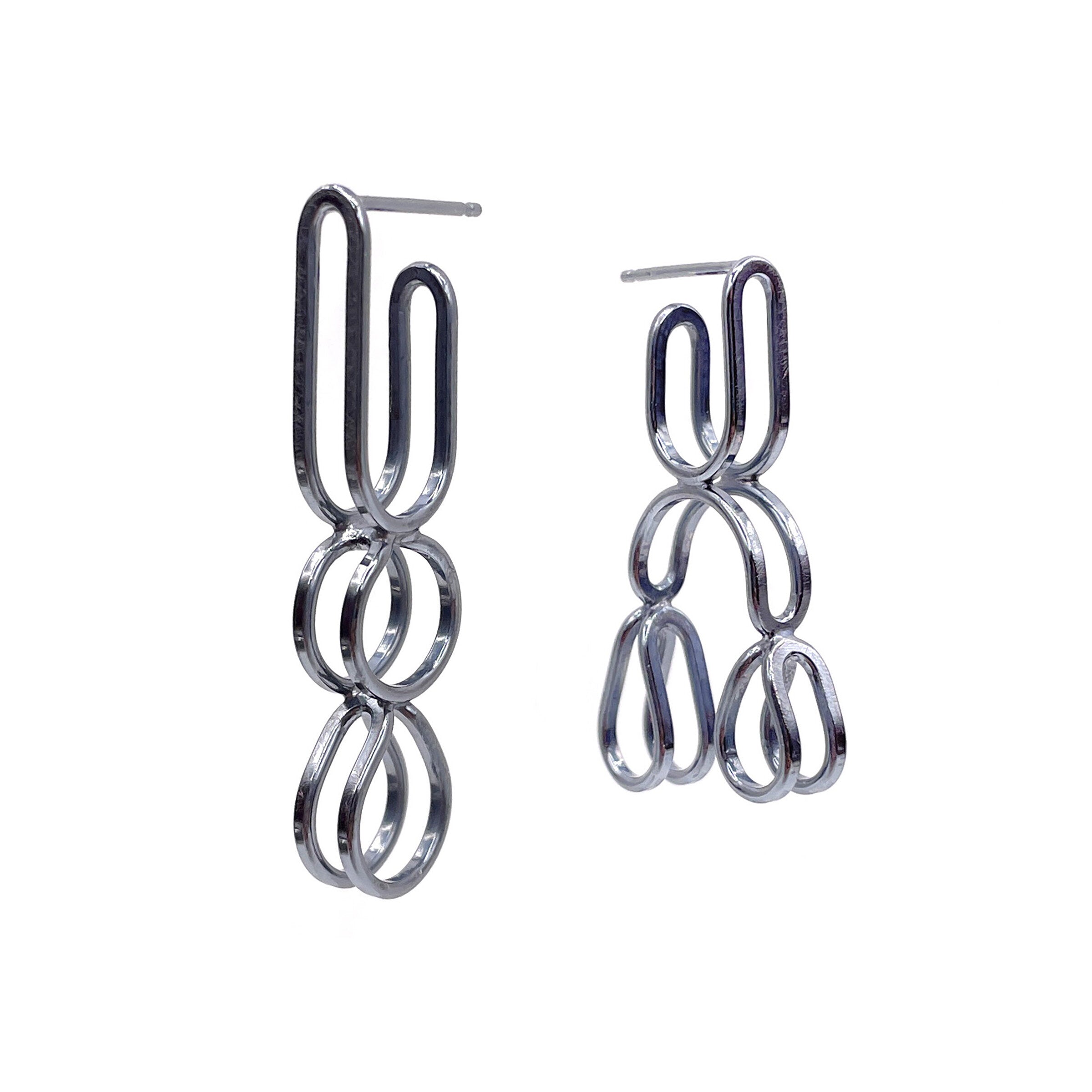 Mix Shape Hoop Earrings