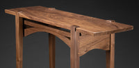 Black Walnut Bridge Console Table