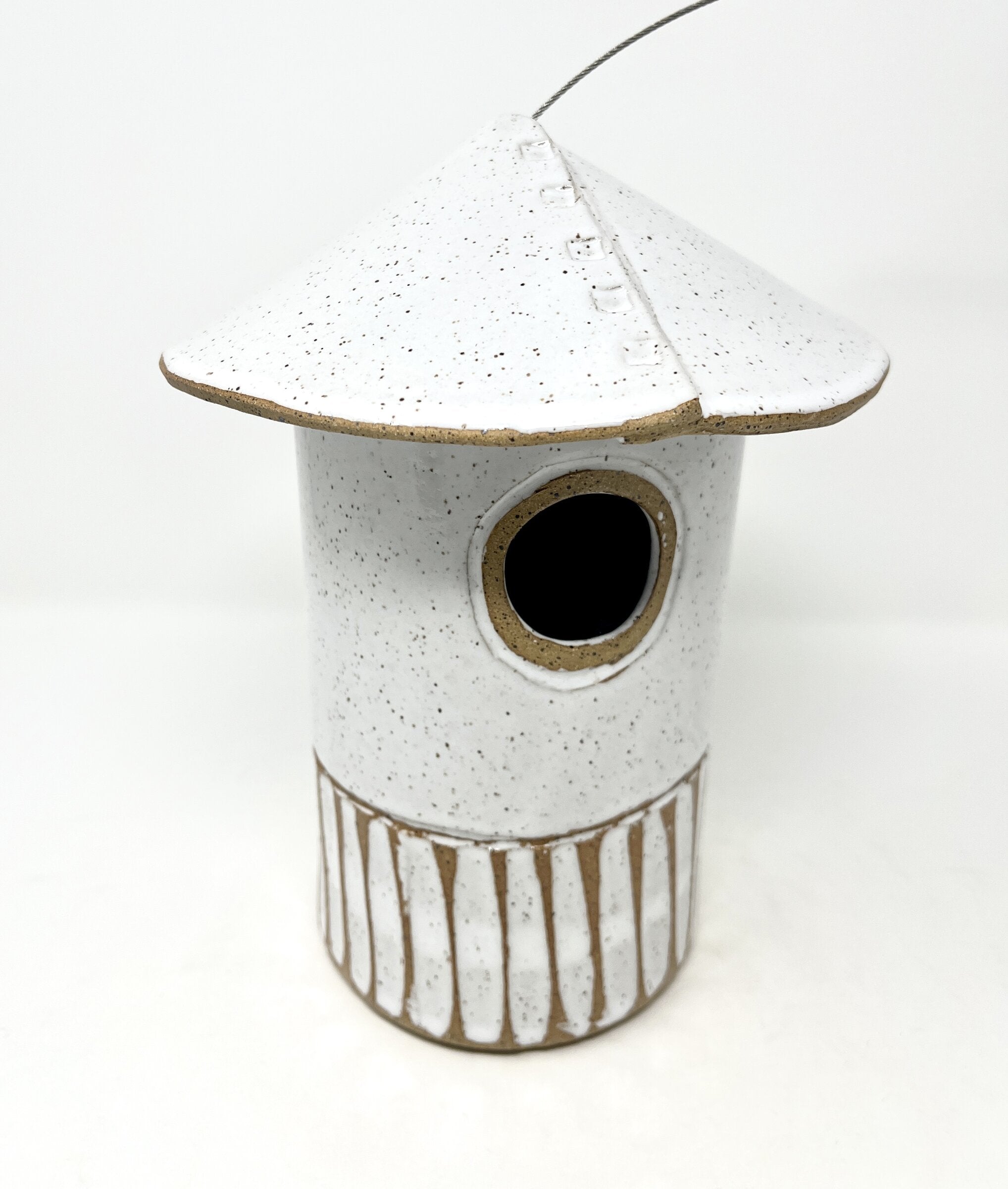 Rustic White Bird House