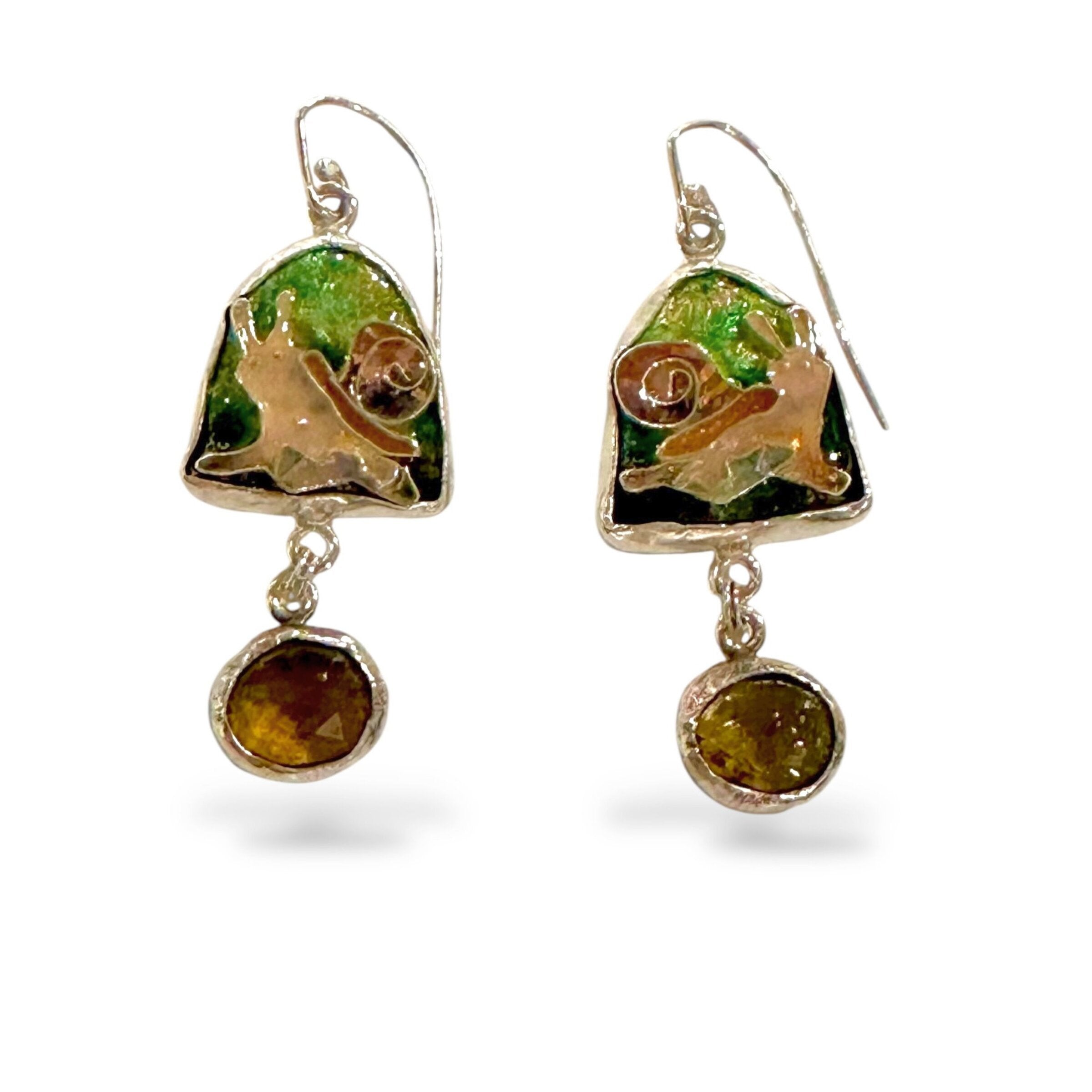 Garden Snail Earrings