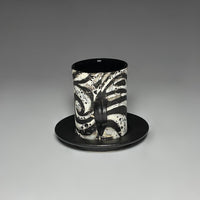 Zebra Swirl Demitasse Set