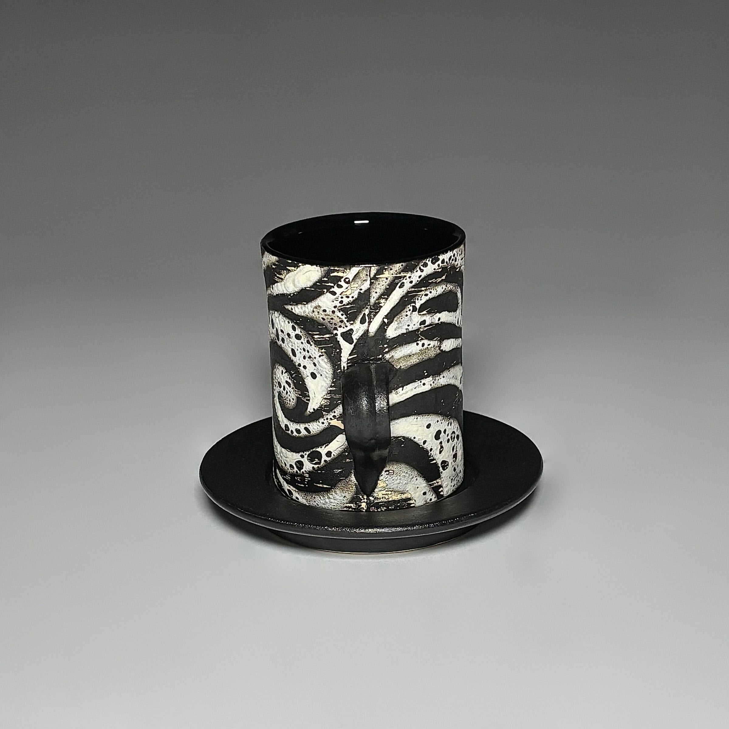 Zebra Swirl Demitasse Set